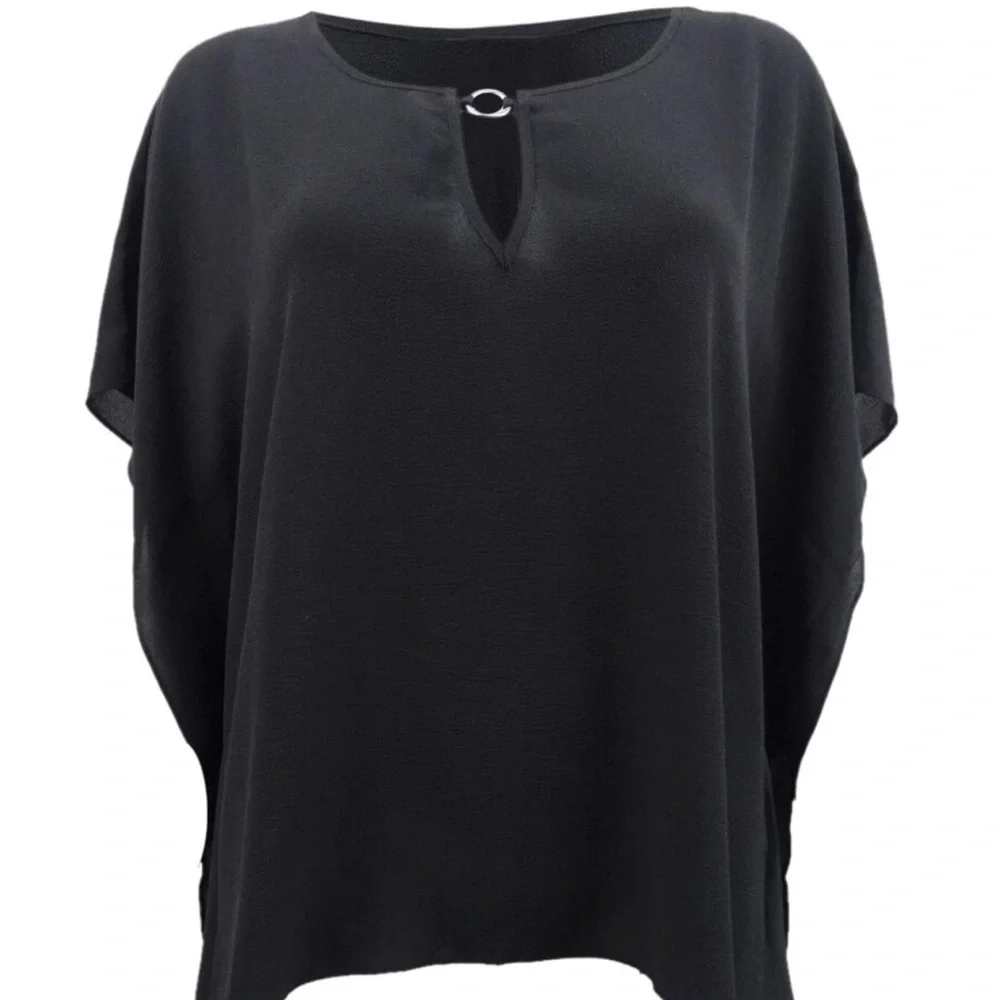Michael Michael Kors Handkerchief-Hem O-
Ring Top - Picture 2 of 6